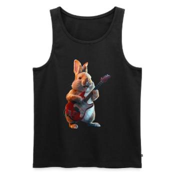Kaninchen - Männer Premium Bio Tank Top - Schwarz - Vorne - Michal (187cm)