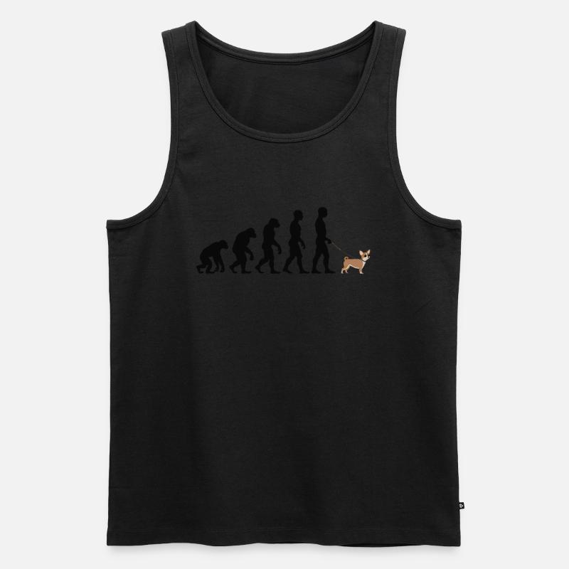 Chihuahua - Männer Premium Bio Tank Top - Schwarz