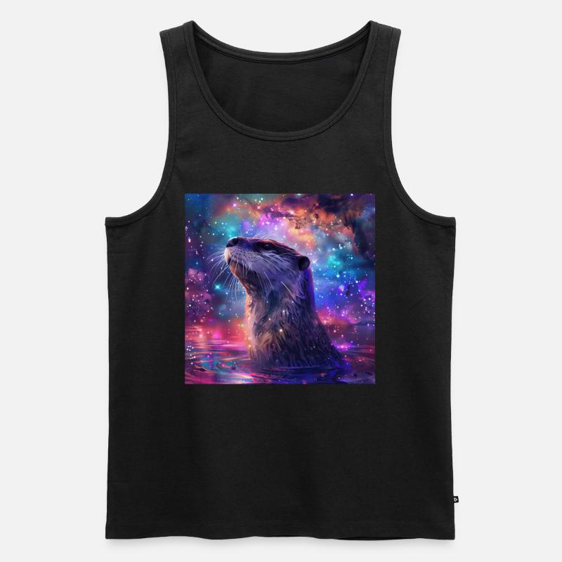 Otter - Männer Premium Bio Tank Top - Schwarz