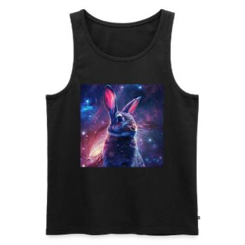 Kaninchen - Männer Premium Bio Tank Top - Schwarz - Vorne - Michal (187cm)