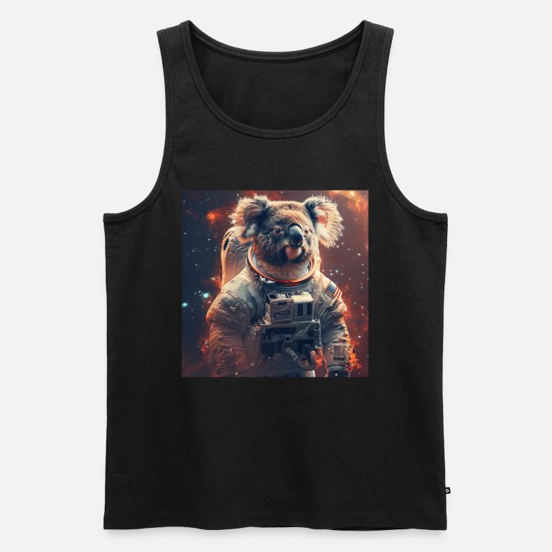 Koala - Männer Premium Bio Tank Top - Schwarz