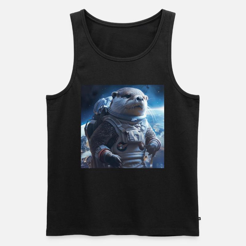 Otter - Männer Premium Bio Tank Top - Schwarz