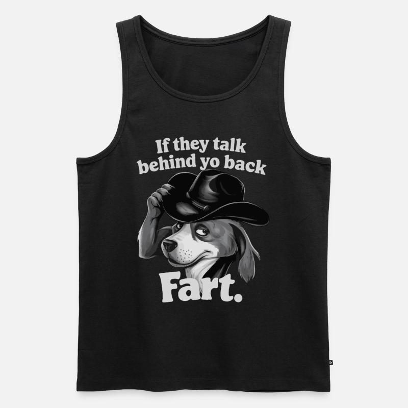 Hund - Männer Premium Bio Tank Top - Schwarz