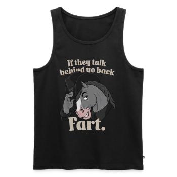 Pferd - Männer Premium Bio Tank Top - Schwarz - Vorne - AI Model Male 178 light (178cm)