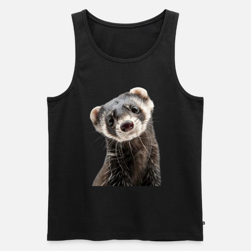 Frettchen - Männer Premium Bio Tank Top - Schwarz