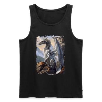 Kite - Men's Premium Organic Tank Top - black - Front - AI Model Male 178 light (178cm)