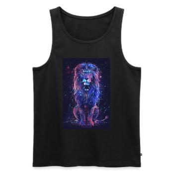 Pisces - Men's Premium Organic Tank Top - black - Front - Michal (187cm)