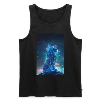 Skorpion - Männer Premium Bio Tank Top - Schwarz - Vorne - AI Model Male 178 light (178cm)