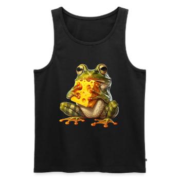 Frog - Men's Premium Organic Tank Top - black - Front - Michal (187cm)