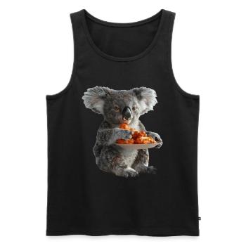 Koala - Men's Premium Organic Tank Top - black - Front - AI Model Male 178 light (178cm)