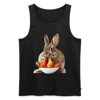 Kaninchen - Männer Premium Bio Tank Top - Schwarz - Vorne - Michal (187cm)