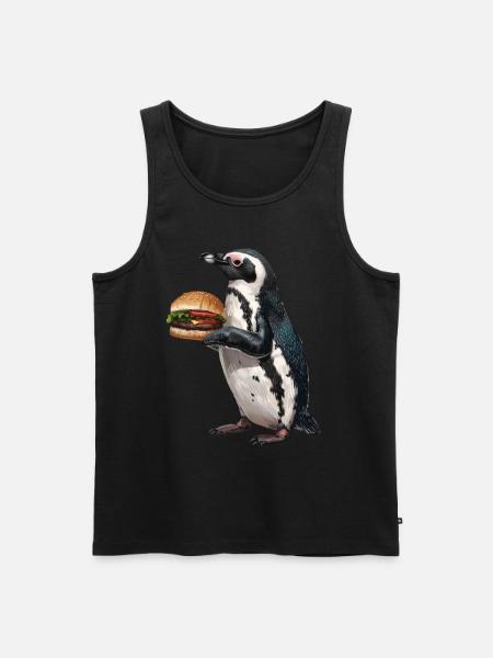 Penguin - Men's Premium Organic Tank Top - black