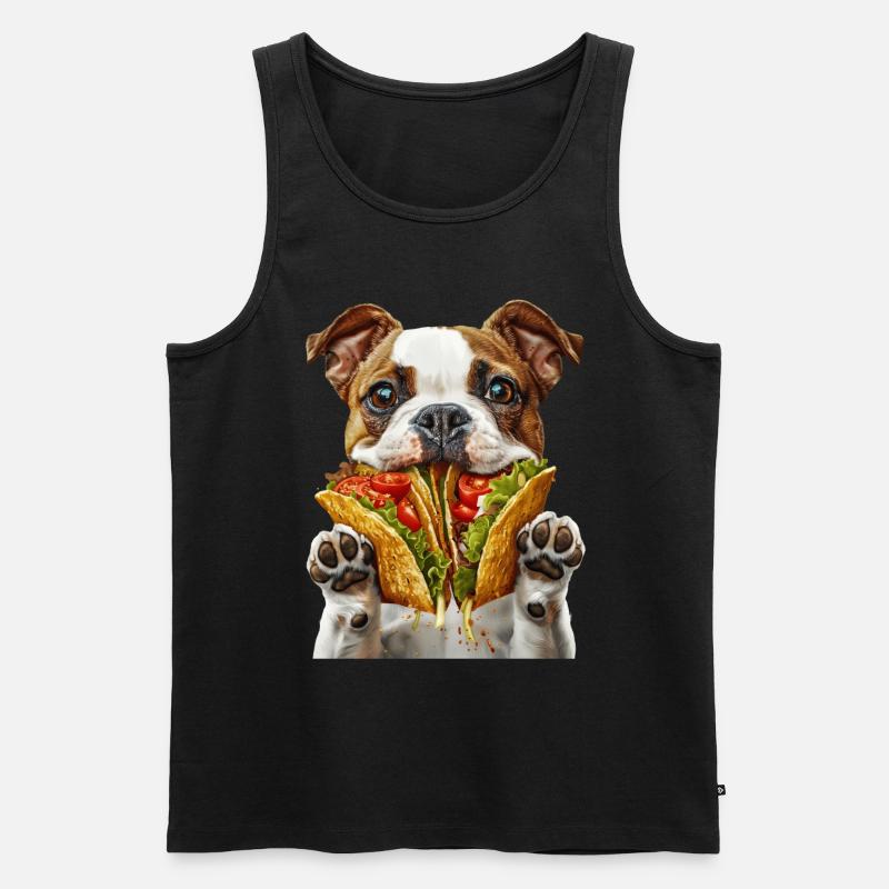 Hund - Männer Premium Bio Tank Top - Schwarz