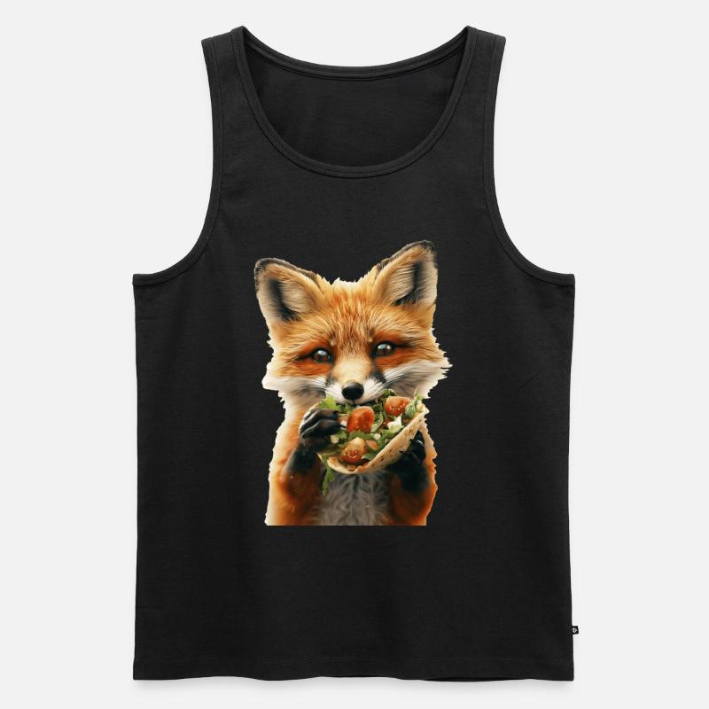 Fuchs - Männer Premium Bio Tank Top - Schwarz