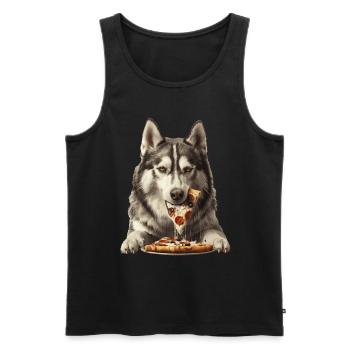 Alaskan Malasmute - Männer Premium Bio Tank Top - Schwarz - Vorne - AI Model Male 178 light (178cm)