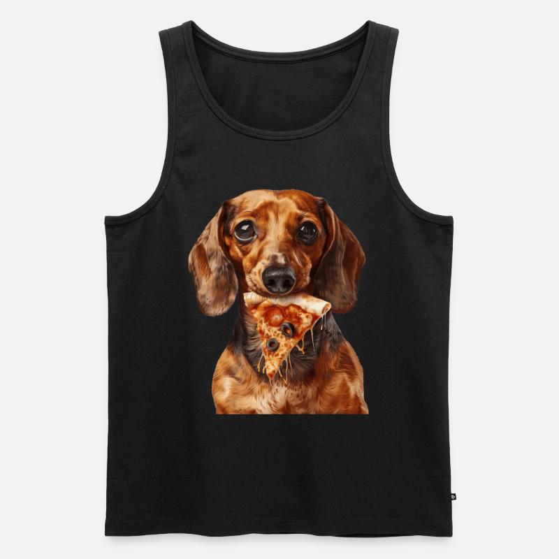 Dackel - Männer Premium Bio Tank Top - Schwarz