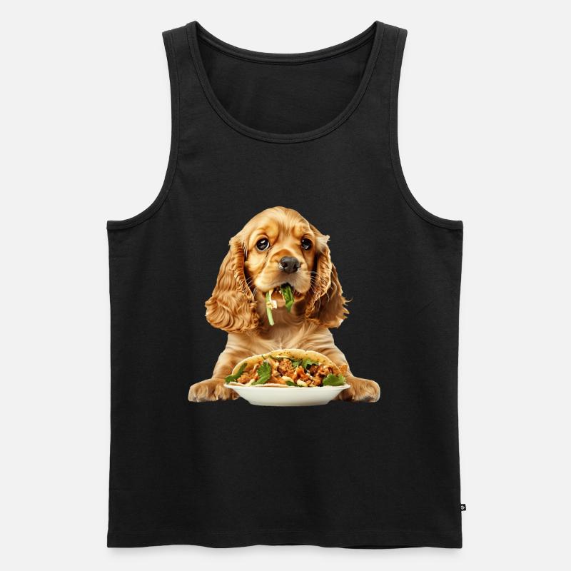 Cocker Spaniel - Männer Premium Bio Tank Top - Schwarz