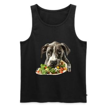 Great Dane - Men's Premium Organic Tank Top - black - Front - AI Model Male 178 light (178cm)