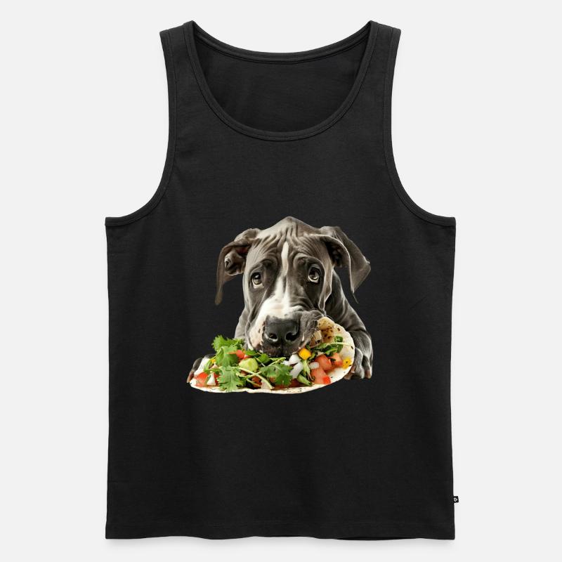 Great Dane - Männer Premium Bio Tank Top - Schwarz