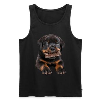 Rottweiler - Débardeur bio Premium Homme - noir - Devant - AI Model Male 178 light (178cm)