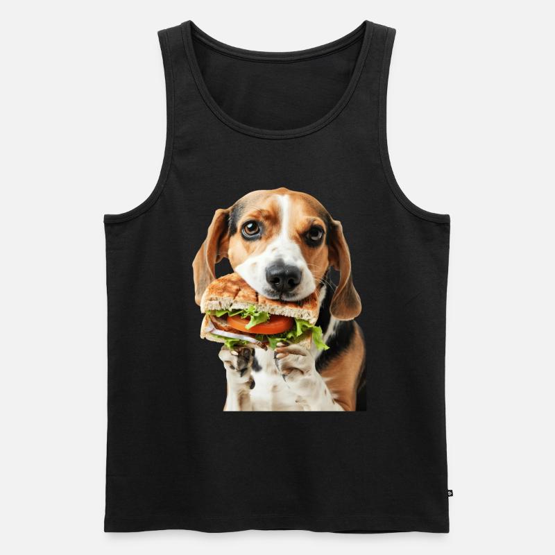 Beagle - Männer Premium Bio Tank Top - Schwarz