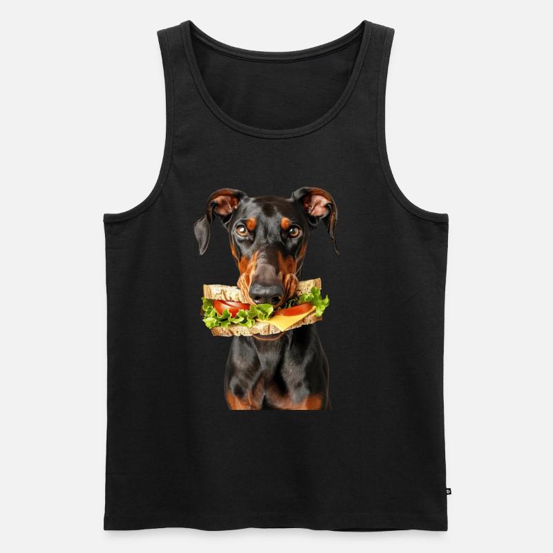 Dobermann - Männer Premium Bio Tank Top - Schwarz
