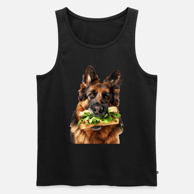 Deutscher Schäferhund - Männer Premium Bio Tank Top - Schwarz