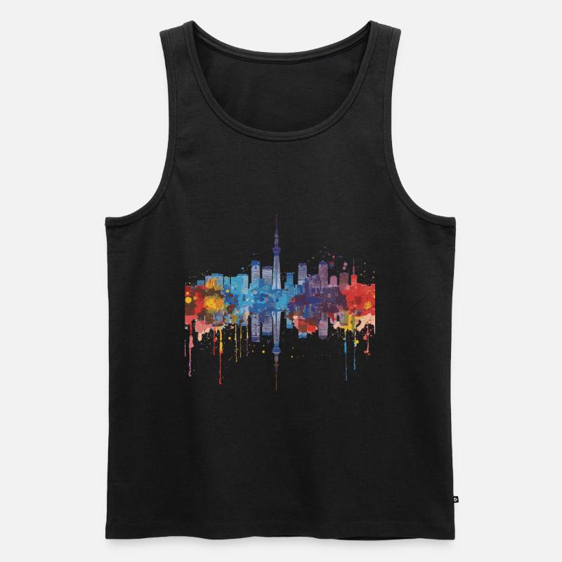 Fujisawa - Männer Premium Bio Tank Top - Schwarz