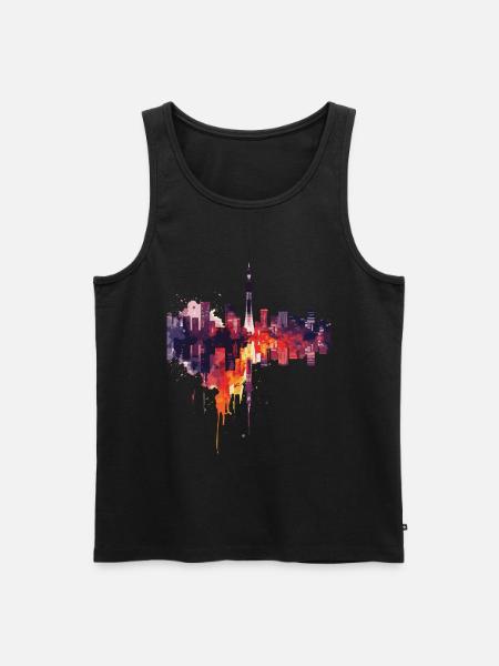 Yamato - Männer Premium Bio Tank Top - Schwarz