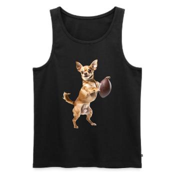 Chihuahua - Débardeur bio Premium Homme - noir - Devant - AI Model Male 178 light (178cm)