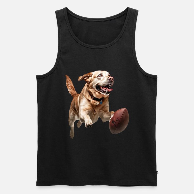 Labrador Retriever - Männer Premium Bio Tank Top - Schwarz
