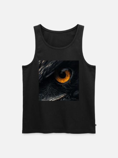 Adlerauge - Männer Premium Bio Tank Top - Schwarz