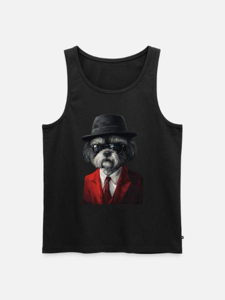Shih Tzu - Männer Premium Bio Tank Top - Schwarz
