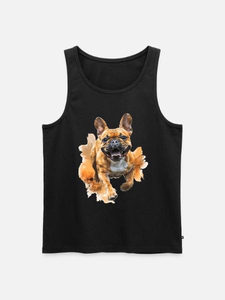 Bulldogge - Männer Premium Bio Tank Top - Schwarz
