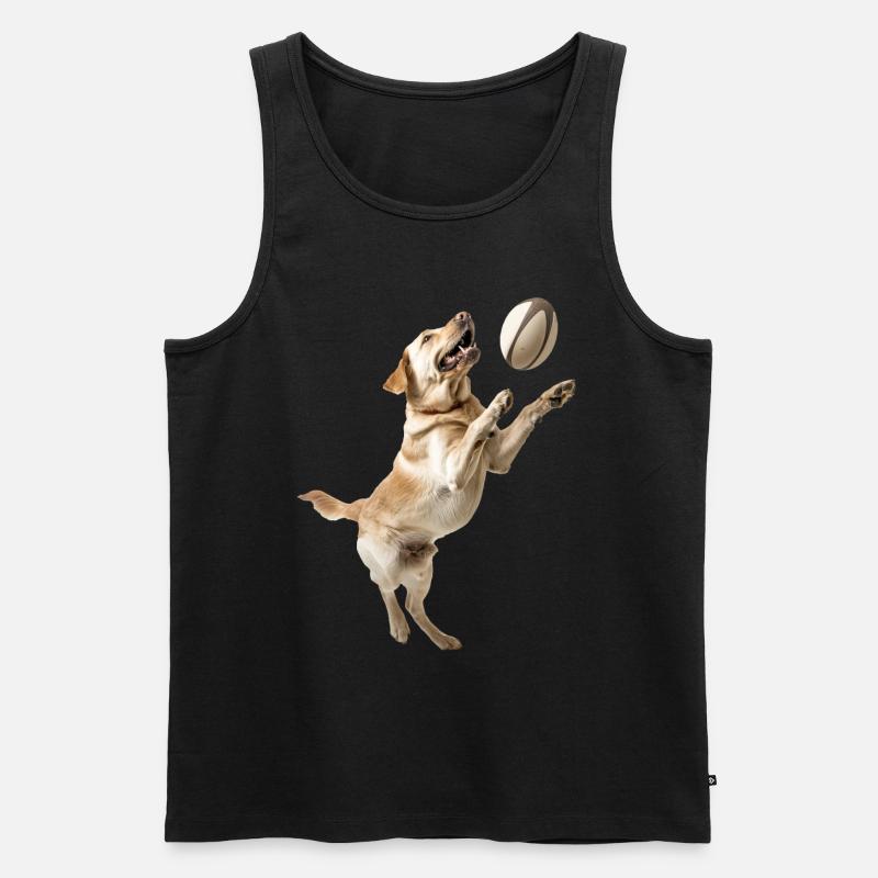 Labrador Retriever - Männer Premium Bio Tank Top - Schwarz