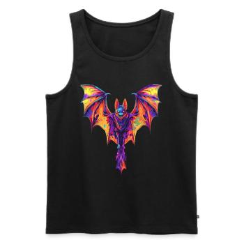 Schläger - Männer Premium Bio Tank Top - Schwarz - Vorne - AI Model Male 178 light (178cm)