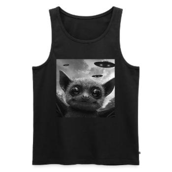 Schläger - Männer Premium Bio Tank Top - Schwarz - Vorne - AI Model Male 178 light (178cm)