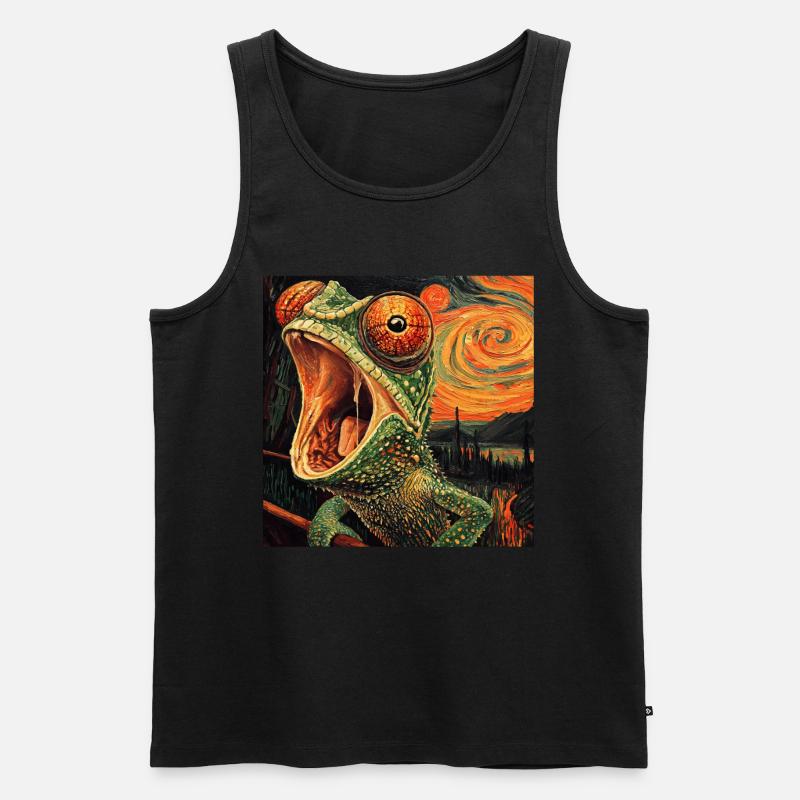 Chamäleon - Männer Premium Bio Tank Top - Schwarz
