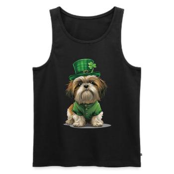 Shih Tzu - Männer Premium Bio Tank Top - Schwarz - Vorne - Michal (187cm)