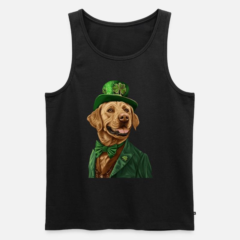 Labrador Retriever - Männer Premium Bio Tank Top - Schwarz