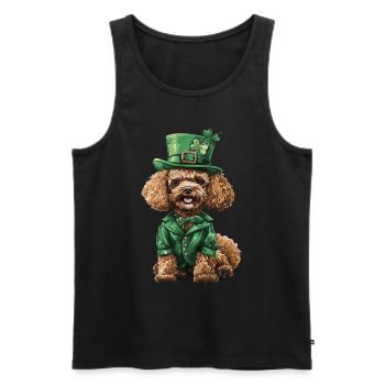 Pudel - Männer Premium Bio Tank Top - Schwarz - Vorne - Michal (187cm)