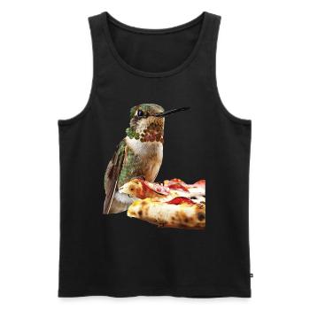 Kolibri - Männer Premium Bio Tank Top - Schwarz - Vorne - Michal (187cm)