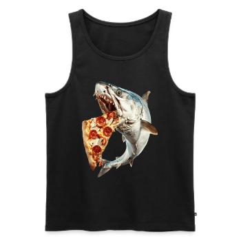 Tarpon - Männer Premium Bio Tank Top - Schwarz - Vorne - Michal (187cm)