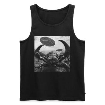 Skorpion - Männer Premium Bio Tank Top - Schwarz - Vorne - Michal (187cm)
