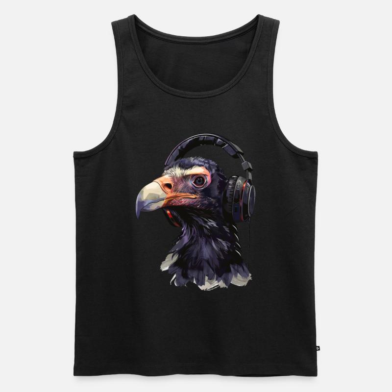Geier - Männer Premium Bio Tank Top - Schwarz