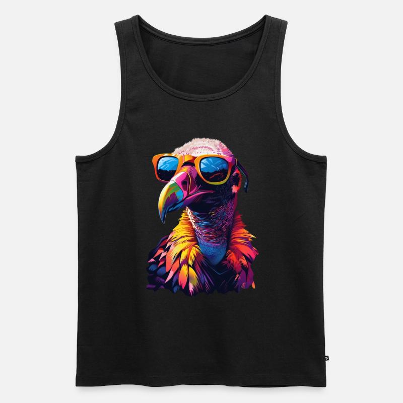 Geier - Männer Premium Bio Tank Top - Schwarz