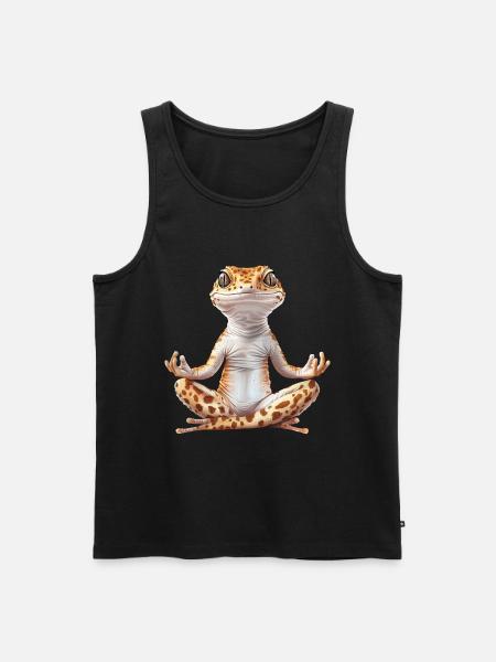 Leopardgecko - Männer Premium Bio Tank Top - Schwarz