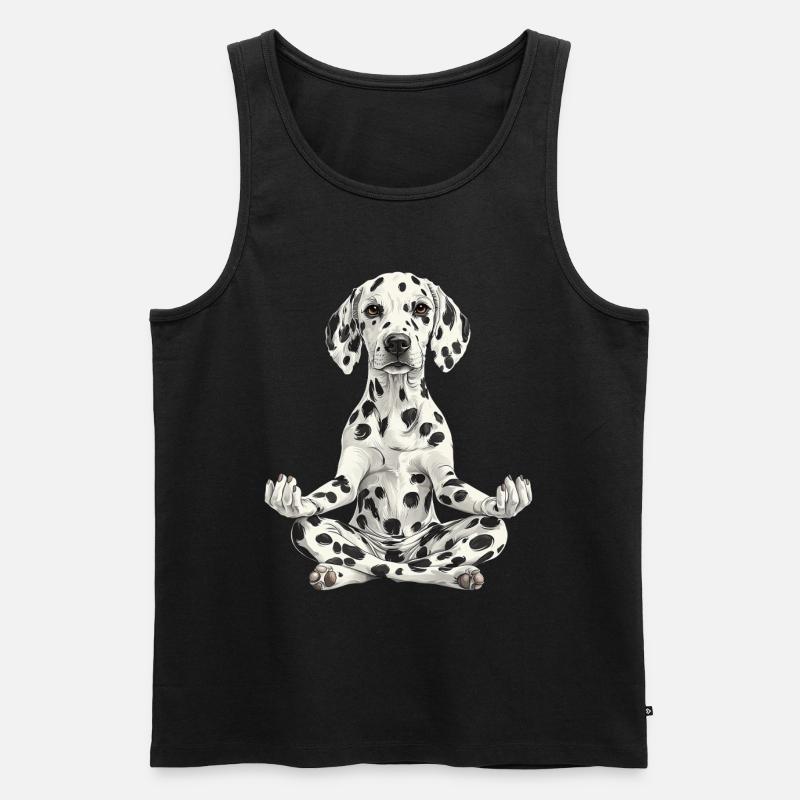 Dalmatiner - Männer Premium Bio Tank Top - Schwarz