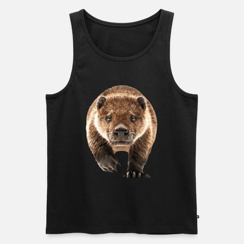 Biber - Männer Premium Bio Tank Top - Schwarz