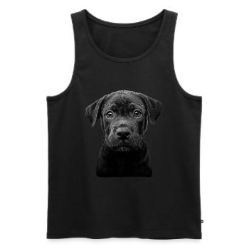 Cane Corso - Männer Premium Bio Tank Top - Schwarz - Vorne - Michal (187cm)